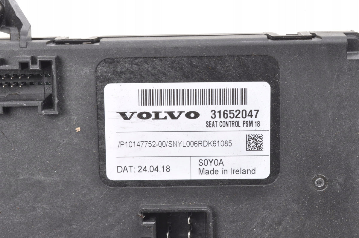 VOLVO XC60 XC90 V90 S90 S60 V60 SEAT CONTROL MODULE 31652047