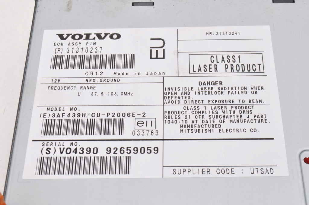 VOLVO XC90 CHANGER CD 31310237