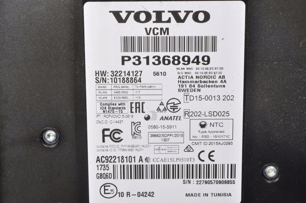 VOLVO XC90 II S90 II V90 MODULE RELAY DRIVER VCM 31368949