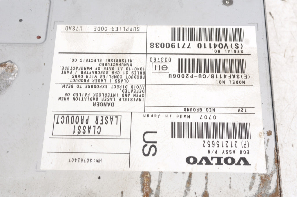 VOLVO XC90 LIFT 31215652 NAVIGATION PLATE READER
