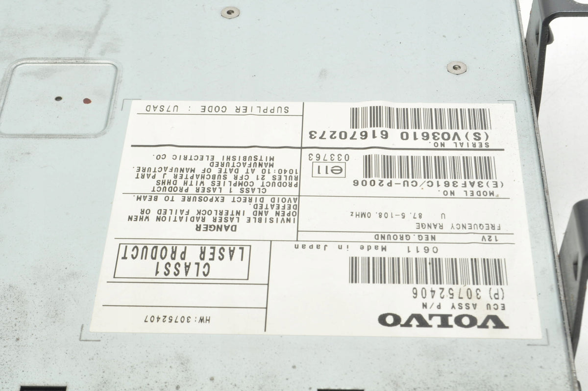 VOLVO XC90 NAVIGATION PLATE READER 30752406