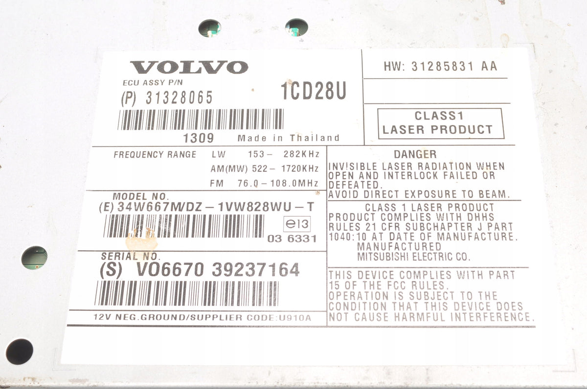 VOLVO XC90 RADIO 31328065