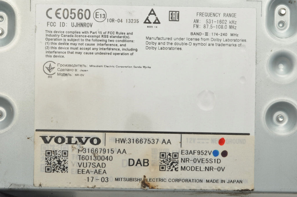 VOLVO XC90 V90 II RADIO 31667537AA 31667915 31667915A