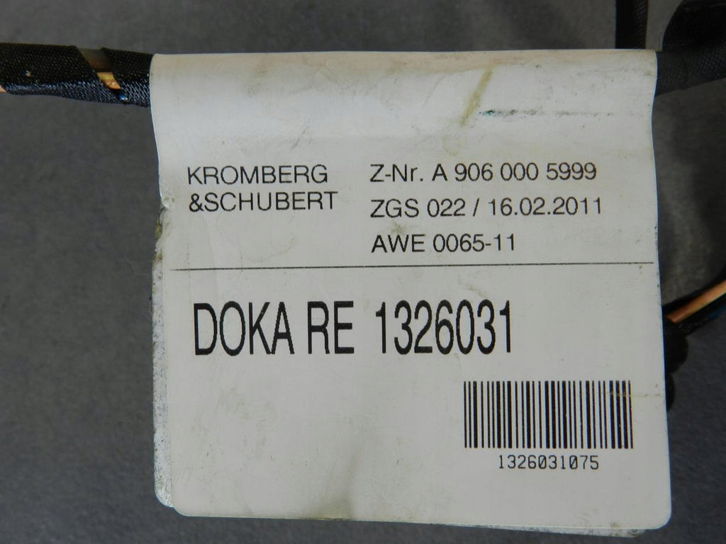 VW CRAFTER DOOR HARNESS RIGHT REAR A9060005999