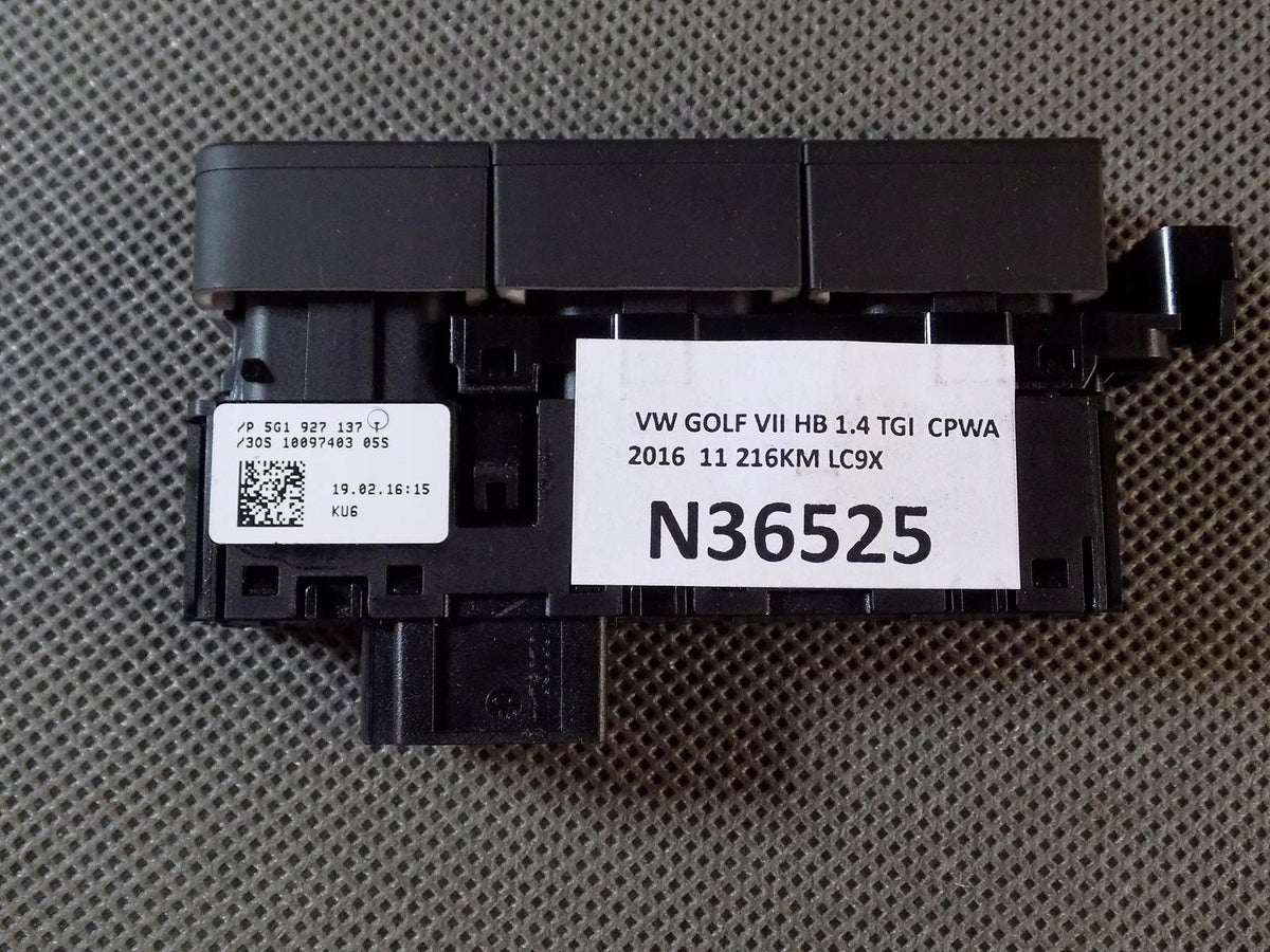 VW GOLF VII SWITCH PANEL 5G1927137T