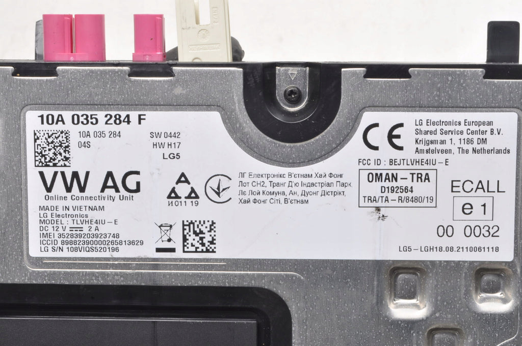 VW ID.3 Audi Q4 SKODA ENYAQ iV ONLINE SERVICE MODULE 10A035284F