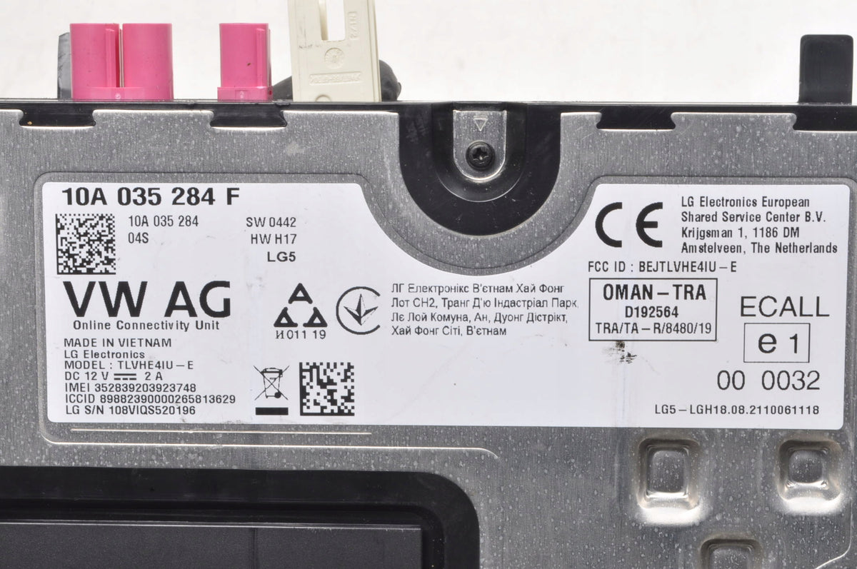 VW ID.3 Audi Q4 SKODA ENYAQ iV ONLINE SERVICE MODULE 10A035284F