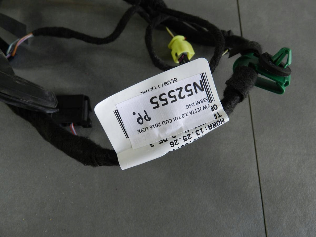 VW JETTA 5C DOOR HARNESS RIGHT FRONT 5CU971121AL