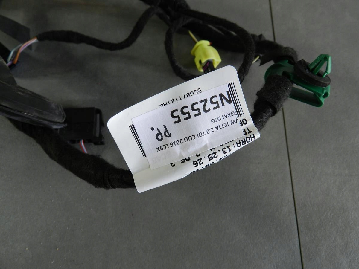 VW JETTA 5C DOOR HARNESS RIGHT FRONT 5CU971121AL