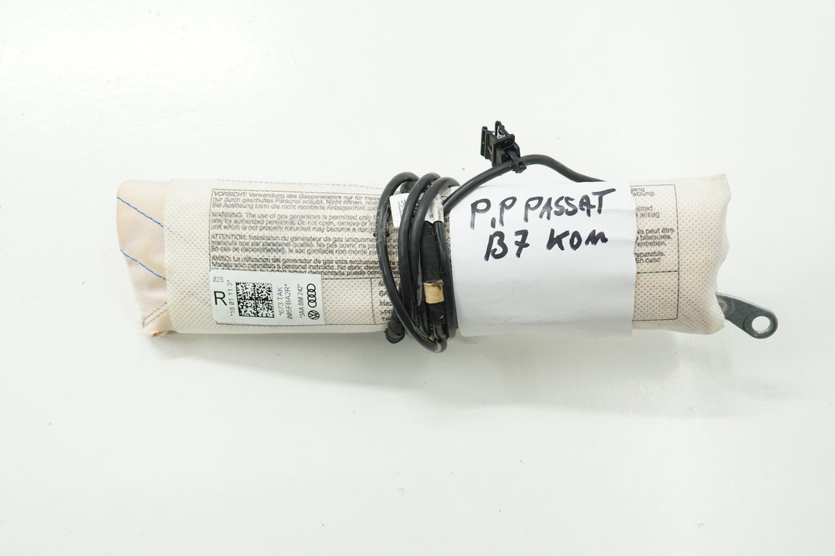 VW PASSAT B7 11R AIRABG CUSHION SEAT RIGHT 3AA880242
