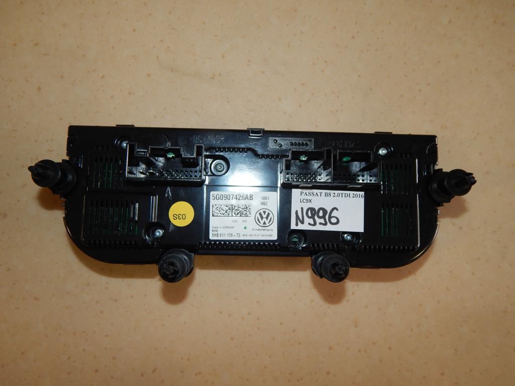 VW PASSAT B8 AIR CONDITIONING PANEL 5G0907426AB