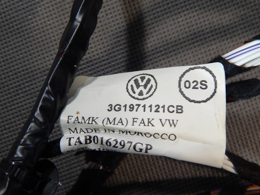 VW PASSAT B8 DOOR HARNESS RIGHT FRONT 3G1971121CB