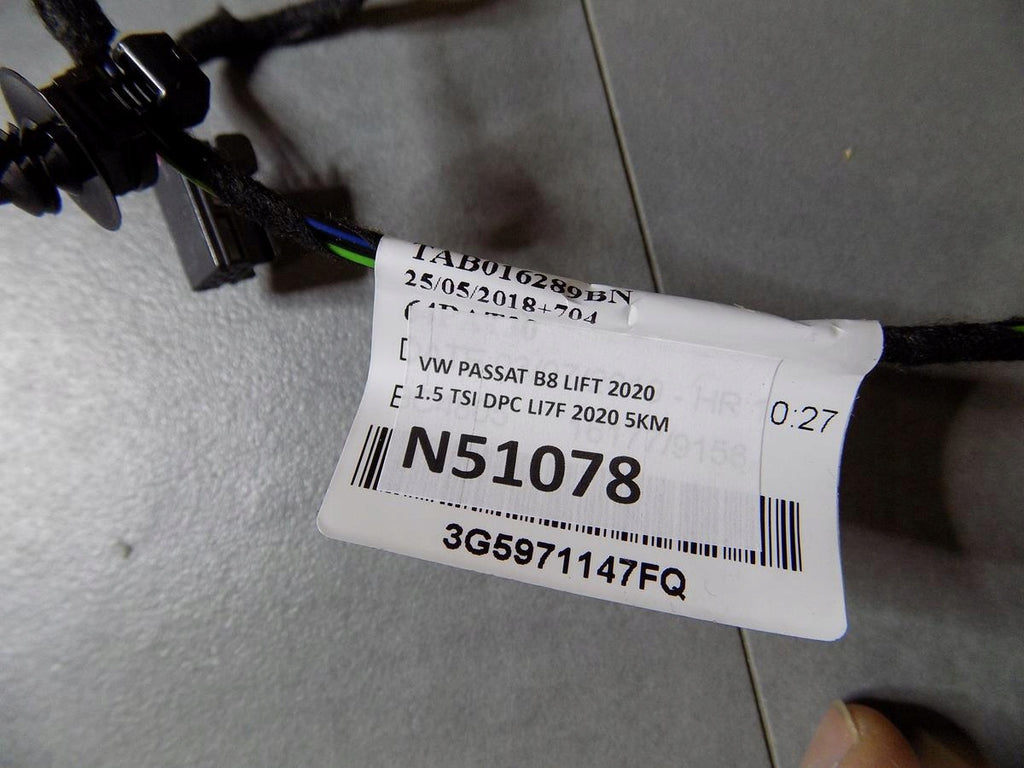 VW PASSAT B8 FLAP HARNESS REAR 3G5971147FQ