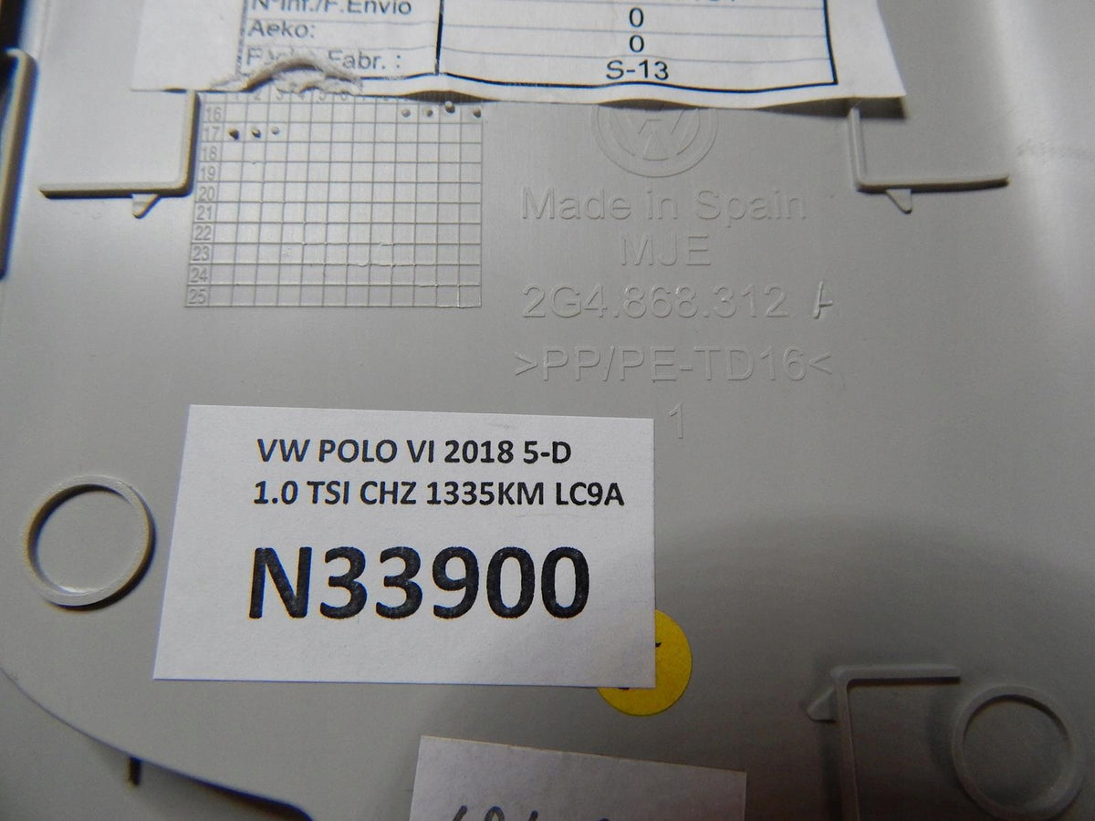 VW POLO 2G VI POST COVER RIGHT 2G4868312A