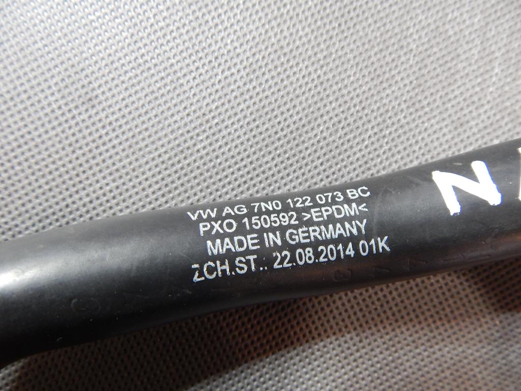VW SHARAN 7N 1.4 PIPE HOSE WATER HOSE 7N0122073BC