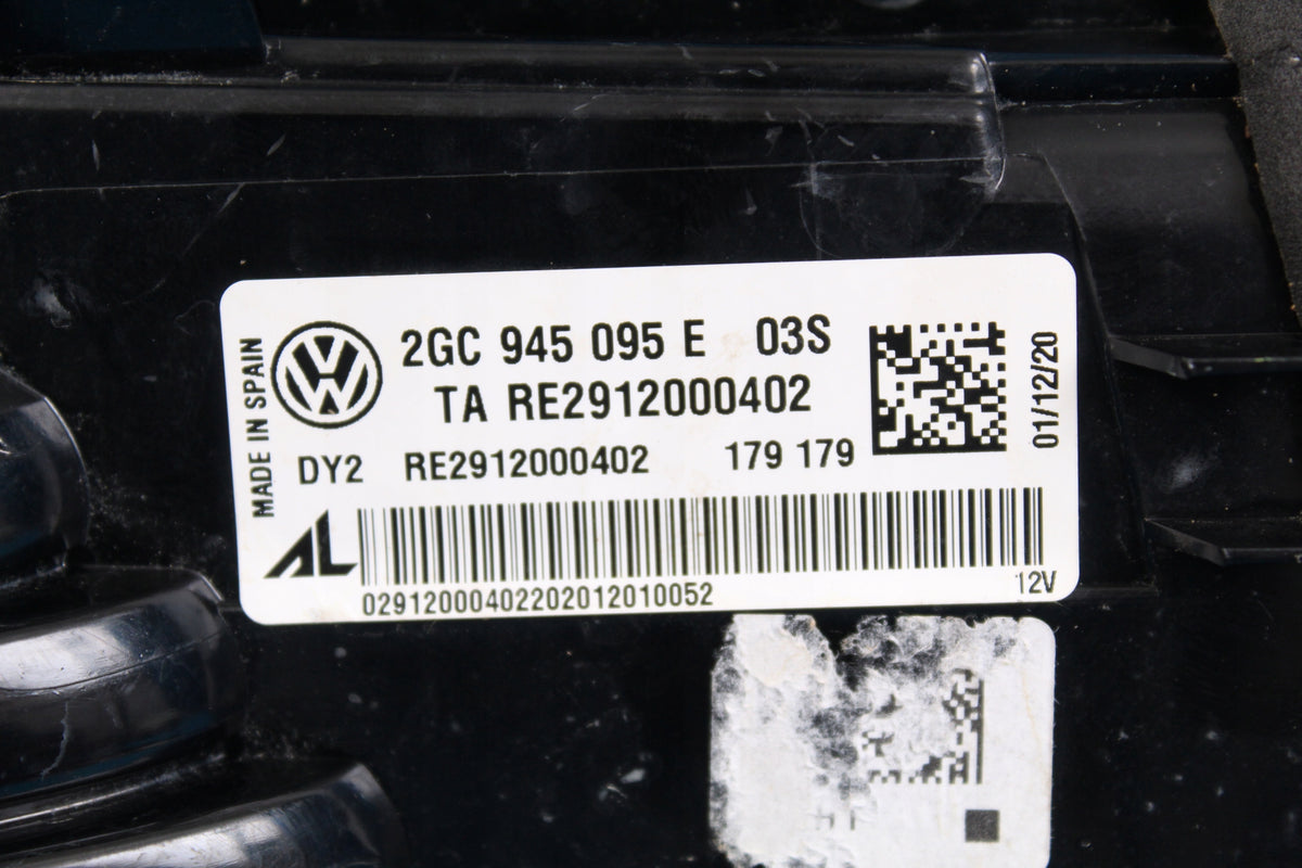 VW T-ROC CONVERTIBLE LAMP REAR LEFT AFTER FLOODING 2GC945095E 2021R