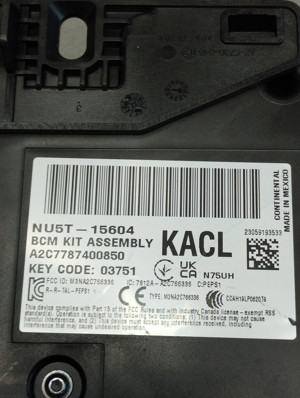 Volkswagen Amarok II 2023 MODULE BSM NU5T15604KACL