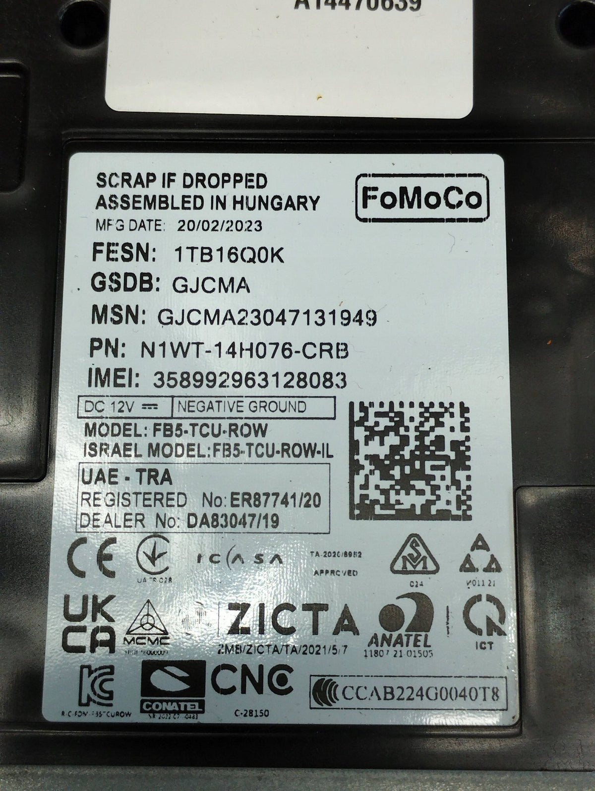Volkswagen Amarok II MODULE DRIVER N1WT14H076CRB