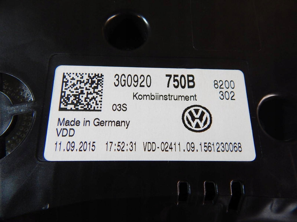 Volkswagen PASSAT B8 Counter Clocks 3G0920750B